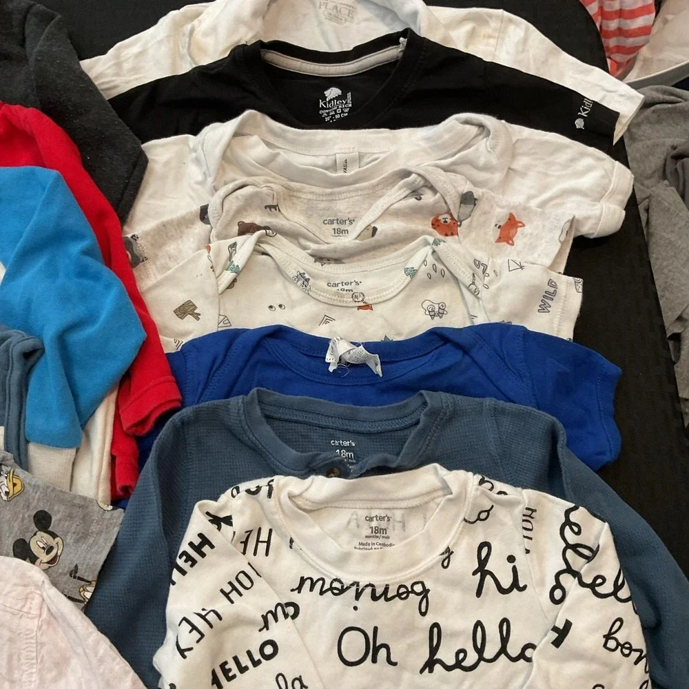 Mixed Brands 24pc Clothes Lot Boys 18 months Multicolor Paw Patrol Mario Outfits